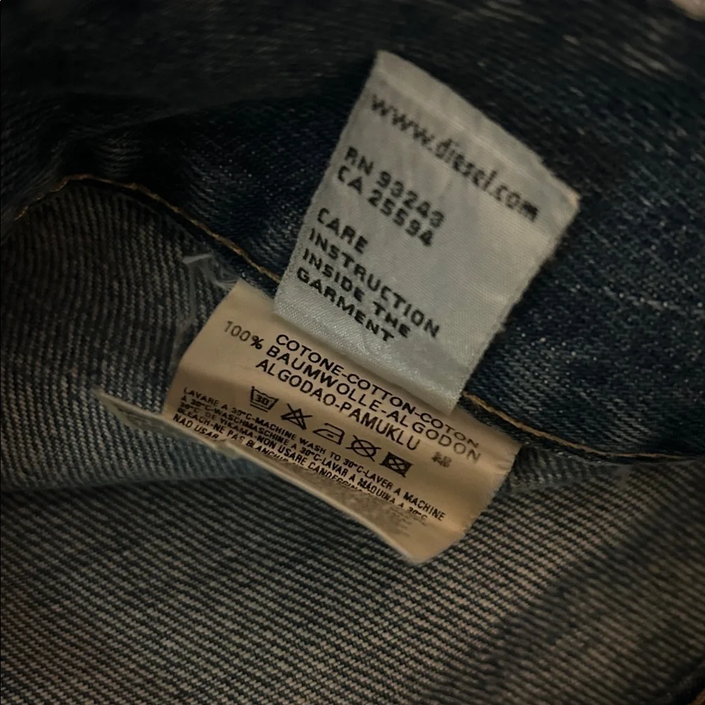 VINTAGE DIESEL MADE IN ITALY LOW RISE DENIM - Picture 10 of 15